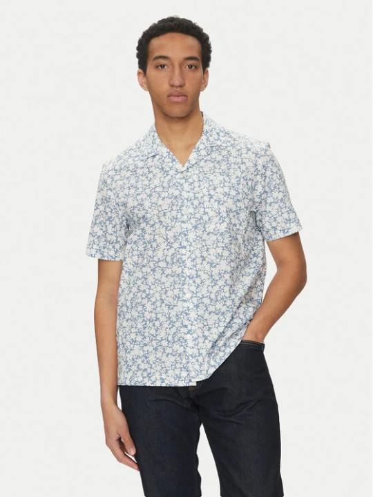 Zdjęcie produktu Michael Kors Koszula CS5409LHPM Niebieski Relaxed Fit