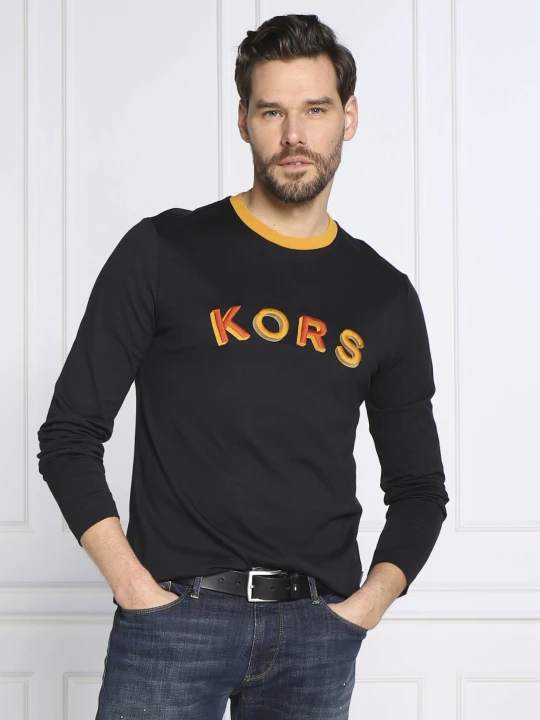 Zdjęcie produktu Michael Kors Longsleeve RETRO KORS | Regular Fit granatowy