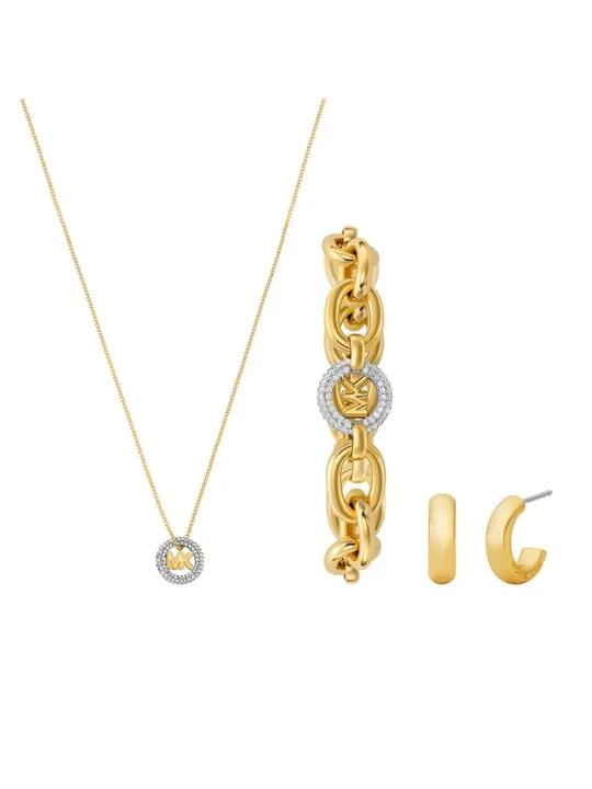 Zdjęcie produktu Michael Kors naszyjnik, bransoletka i kolczyki złoty