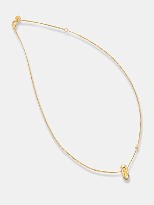 Zdjęcie produktu Michael Kors naszyjnik z zawieszką damski pozłacany z cyrkonią złoty
