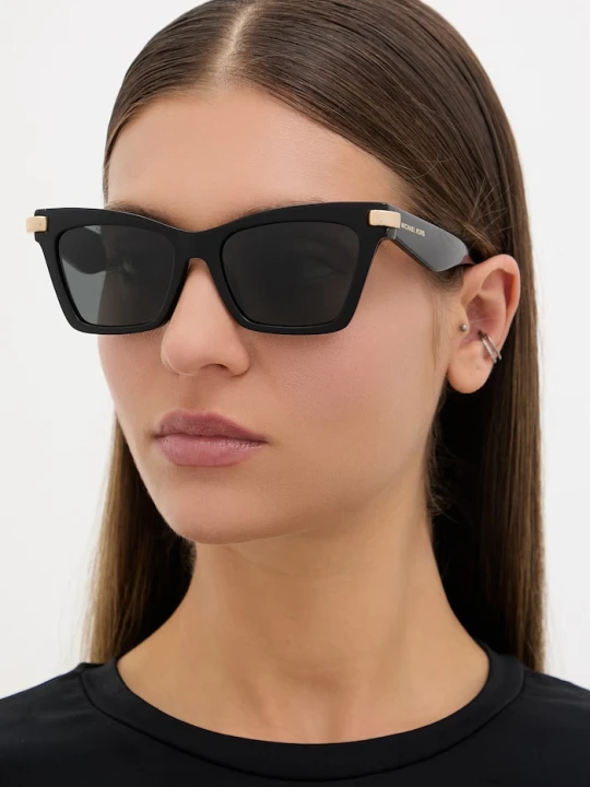 Zdjęcie produktu Michael Kors okulary przeciwsłoneczne kocie oczy damskie czarny