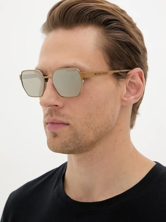 Zdjęcie produktu Michael Kors okulary przeciwsłoneczne męskie złoty