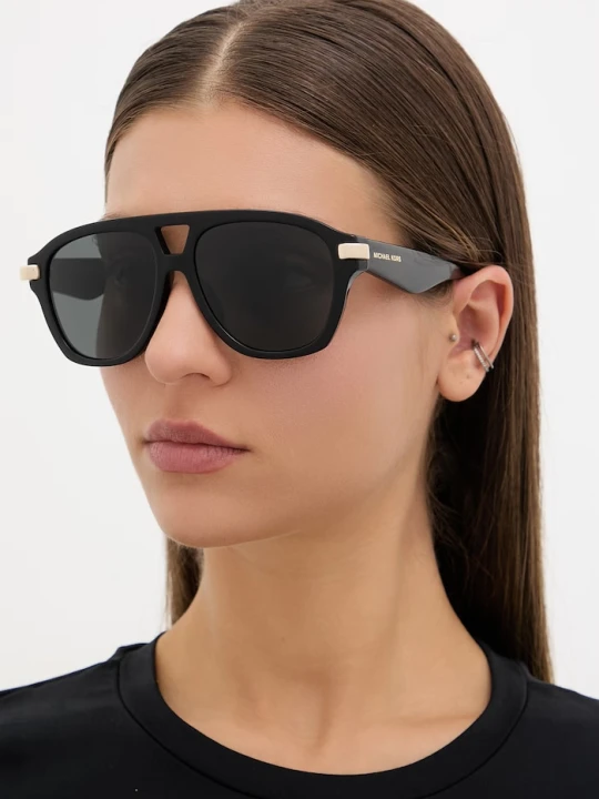 Zdjęcie produktu Michael Kors okulary przeciwsłoneczne pilotki damskie czarny