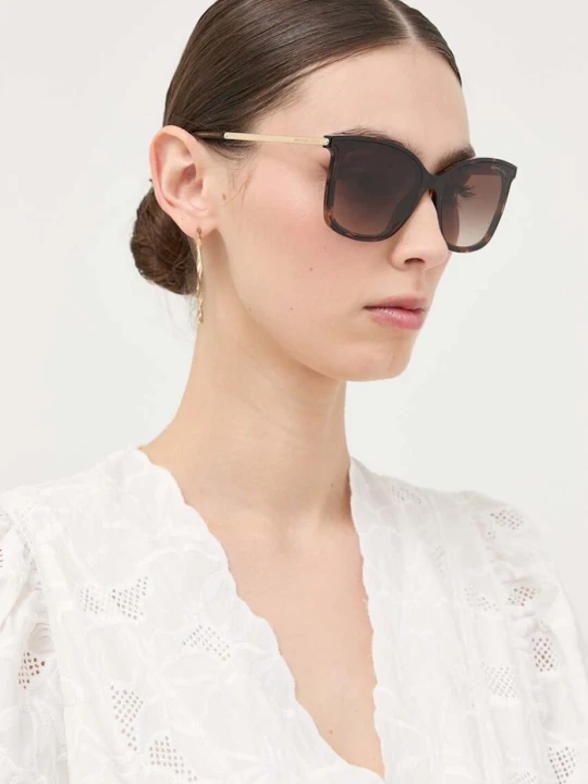 Zdjęcie produktu Michael Kors okulary przeciwsłoneczne ZERMATT brązowy