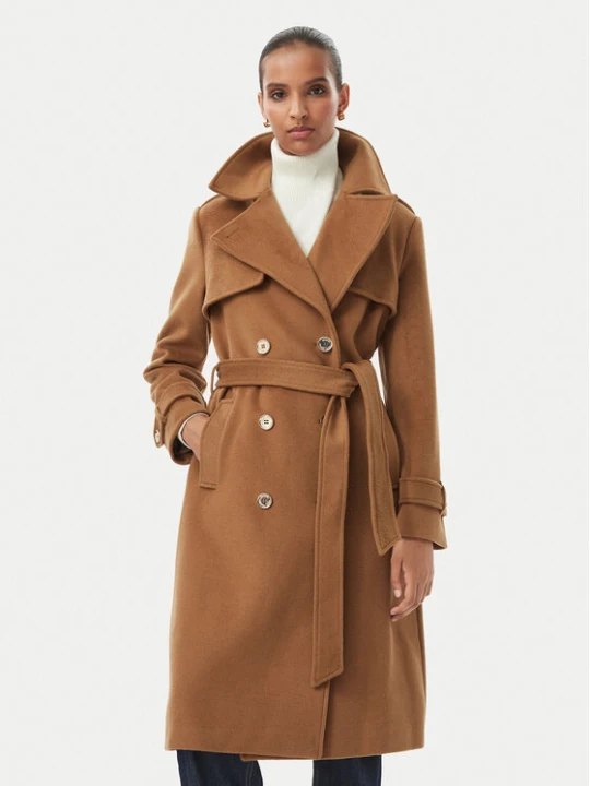 Zdjęcie produktu Michael Kors Płaszcz wełniany 77G7540M11 Brązowy Regular Fit