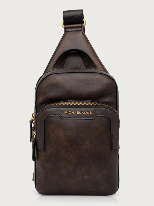 Zdjęcie produktu Michael Kors plecak męski skórzany HUDSON brązowy