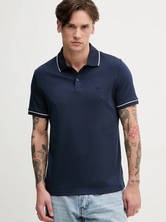 Zdjęcie produktu Michael Kors polo męskie bawełniane granatowy