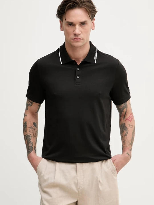Zdjęcie produktu Michael Kors polo męskie bawełniane czarny