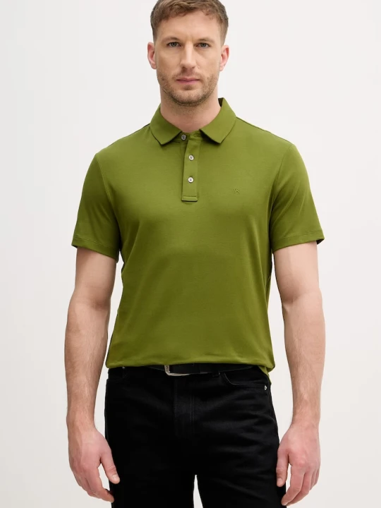 Zdjęcie produktu Michael Kors polo męskie bawełniane zielony