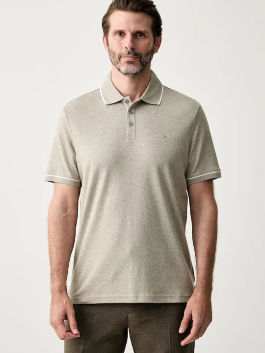 Zdjęcie produktu Michael Kors polo męskie bawełniane szary