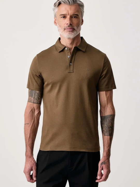 Zdjęcie produktu Michael Kors polo męskie bawełniane zielony