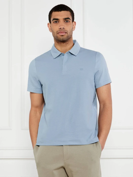 Zdjęcie produktu Michael Kors Polo | Regular Fit | stretch pique błękitny