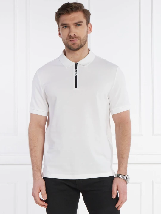 Zdjęcie produktu Michael Kors Polo SS ZIP LOGO | Regular Fit biały