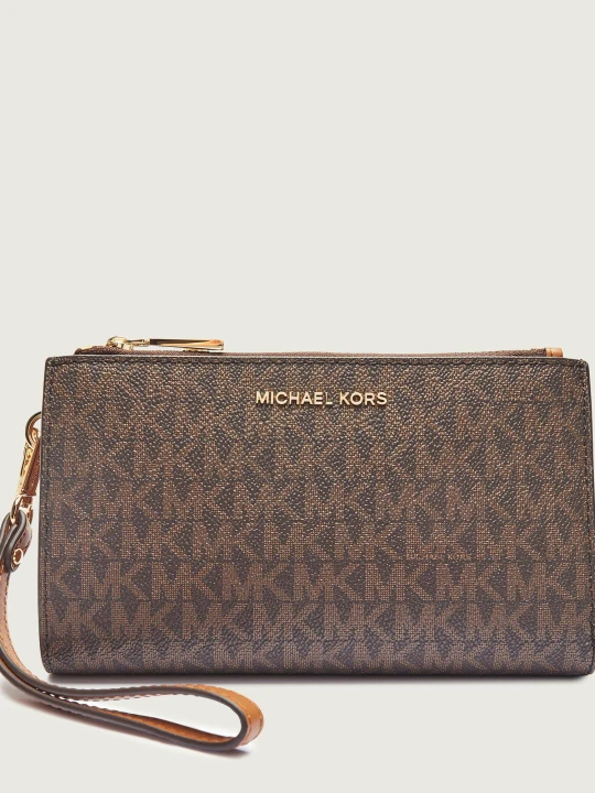 Zdjęcie produktu Michael Kors Portfel + brelok brązowy