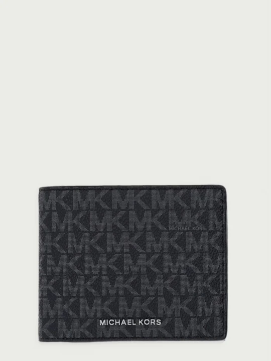 Zdjęcie produktu Michael Kors portfel męski z imitacji skóry GREYSON czarny