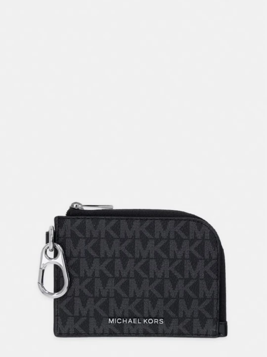 Zdjęcie produktu Michael Kors portfel męski z imitacji skóry HUDSON czarny