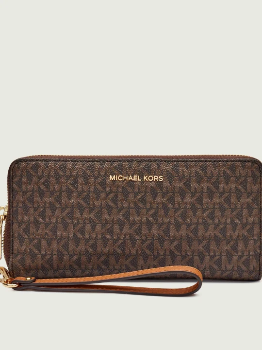 Zdjęcie produktu Michael Kors Portfel TRAVEL CONTINENTAL brązowy