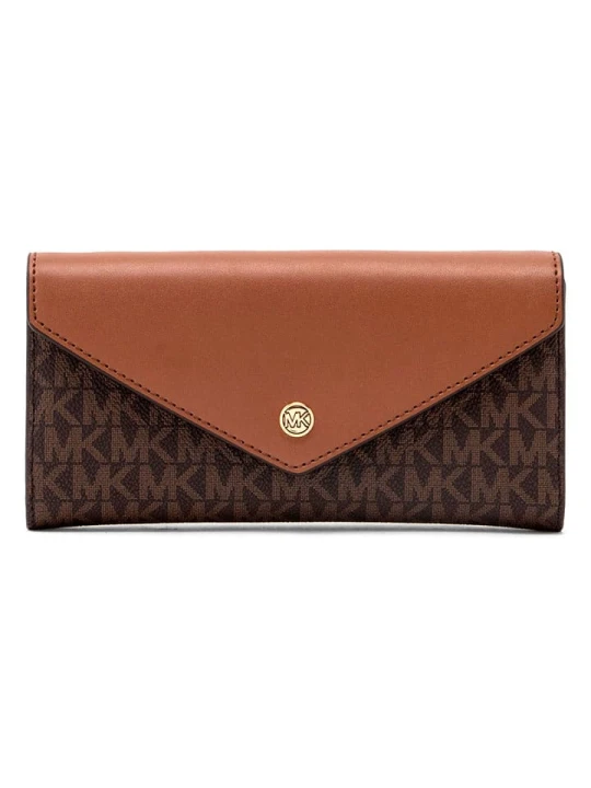 Zdjęcie produktu Michael Kors Portfel w kolorze ciemnobrązowo-karmelowym - 19 x 10 x 4 cm rozmiar: onesize