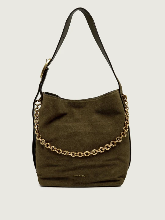 Zdjęcie produktu Michael Kors Shopperka Nolita | zamsz oliwkowy