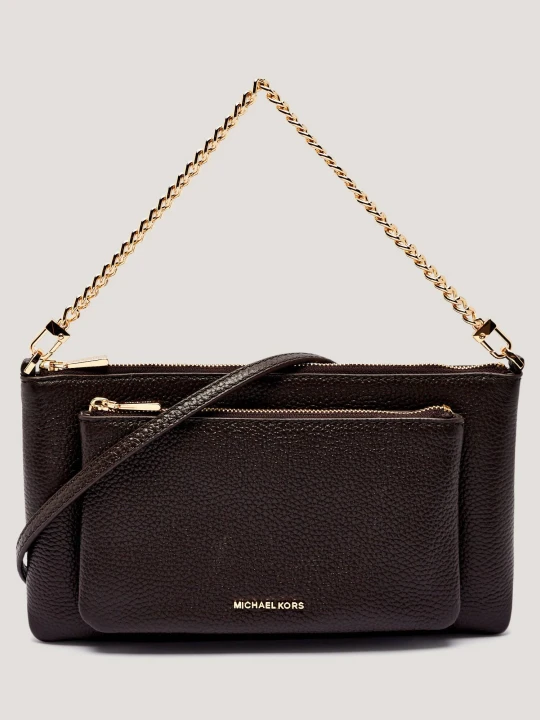Zdjęcie produktu Michael Kors Skórzana kopertówka Jet Set brązowy