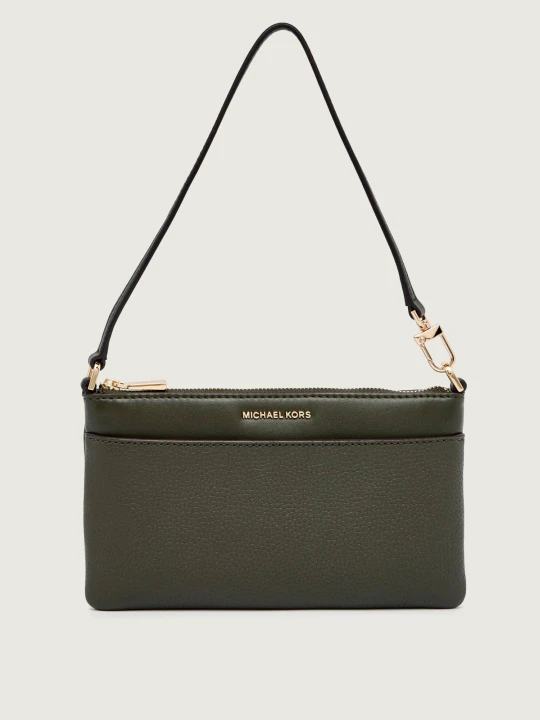 Zdjęcie produktu Michael Kors Skórzana kopertówka Jet Set oliwkowy