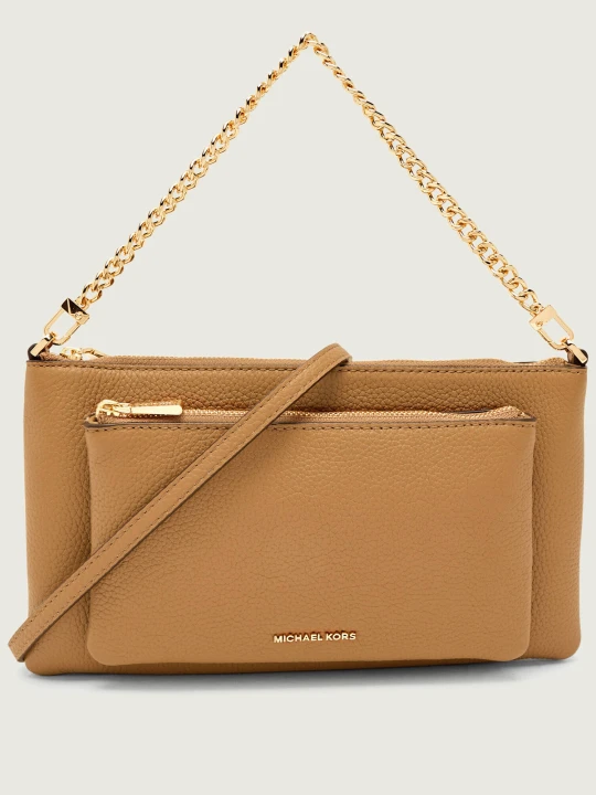 Zdjęcie produktu Michael Kors Skórzana kopertówka Jet Set beżowy