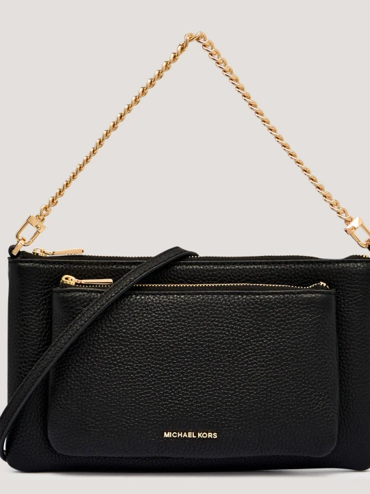 Zdjęcie produktu Michael Kors Skórzana kopertówka Jet Set czarny