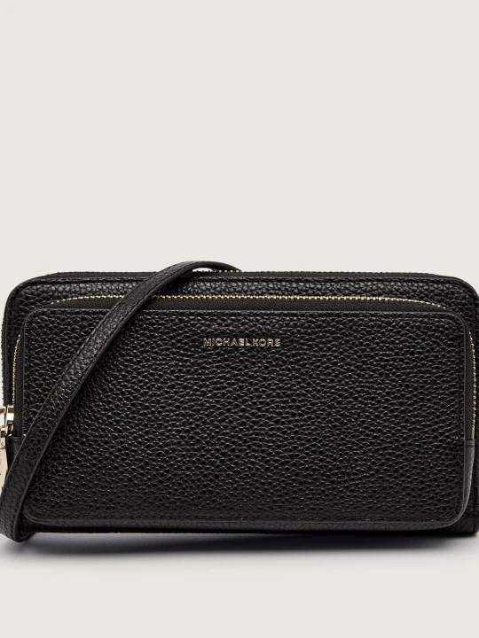 Zdjęcie produktu Michael Kors Skórzana kopertówka/portfel Jet Set czarny