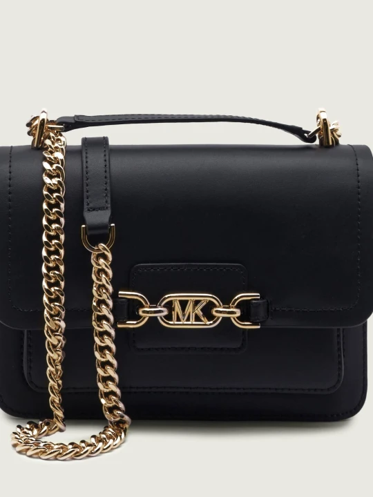 Zdjęcie produktu Michael Kors Skórzana torebka na ramię Heather czarny