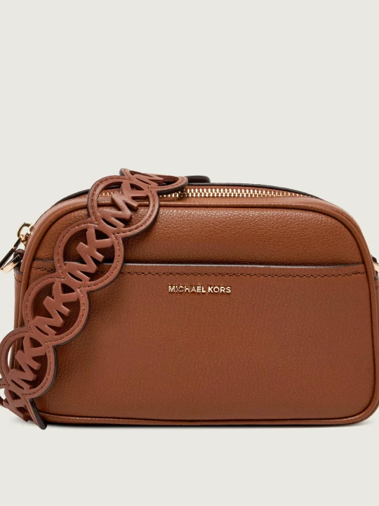 Zdjęcie produktu Michael Kors Skórzana listonoszka Jet Set brązowy