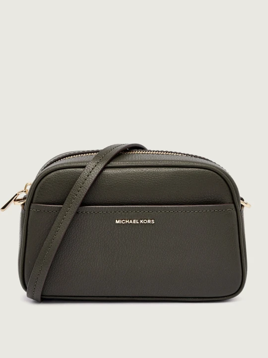 Zdjęcie produktu Michael Kors Skórzana listonoszka Jet Set Small oliwkowy