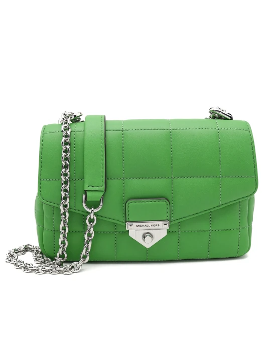 Zdjęcie produktu Michael Kors Skórzana listonoszka SOHO zielony