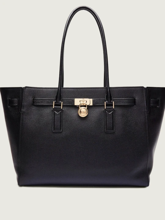 Zdjęcie produktu Michael Kors Skórzana shopperka Hamilton Moderne czarny