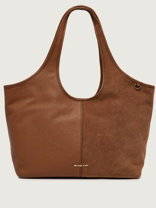 Zdjęcie produktu Michael Kors Skórzana shopperka Henly | zamsz brązowy