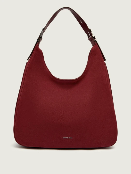 Zdjęcie produktu Michael Kors Skórzana shopperka Nolita bordowy