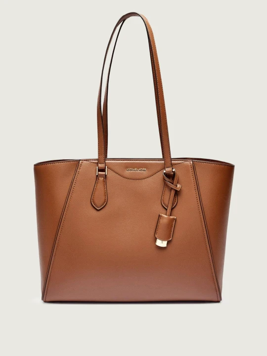 Zdjęcie produktu Michael Kors Skórzana shopperka Taryn brązowy