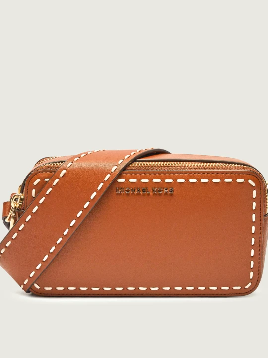 Zdjęcie produktu Michael Kors Skórzana torebka na ramię brązowy