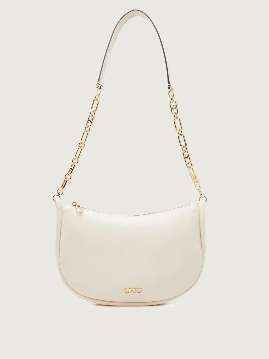 Zdjęcie produktu Michael Kors Skórzana torebka na ramię kremowy