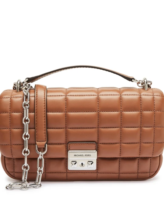 Zdjęcie produktu Michael Kors Skórzana torebka na ramię brązowy