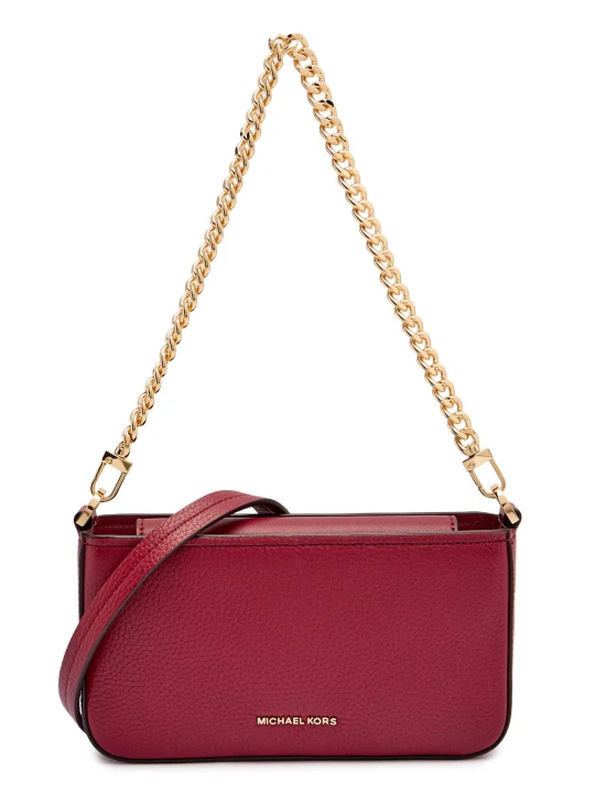Zdjęcie produktu Michael Kors Skórzana torebka na ramię BRYANT bordowy