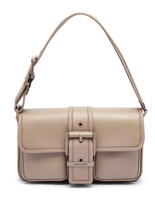 Zdjęcie produktu Michael Kors Skórzana torebka na ramię Colby beżowy