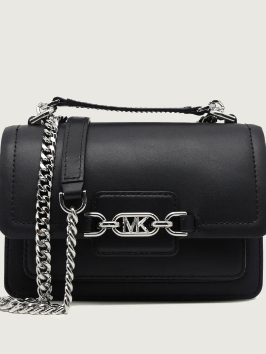 Zdjęcie produktu Michael Kors Skórzana torebka na ramię Heather czarny