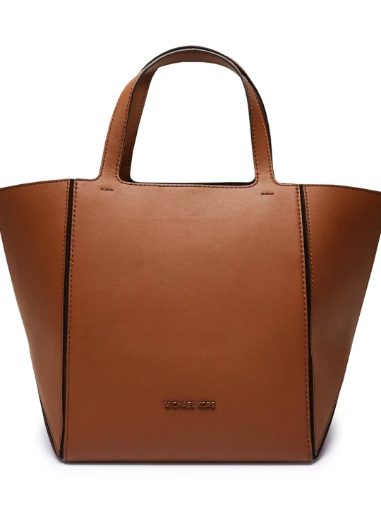 Zdjęcie produktu Michael Kors Skórzana torebka na ramię Jordi koniakowy