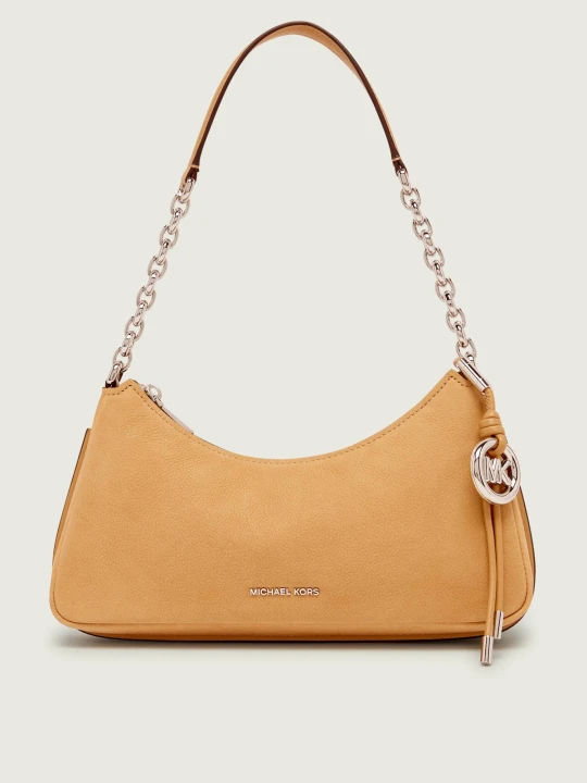 Zdjęcie produktu Michael Kors Skórzana torebka na ramię NOLITA beżowy