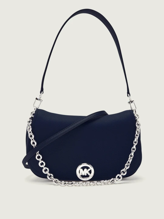 Zdjęcie produktu Michael Kors Skórzana torebka na ramię NOLITA granatowy