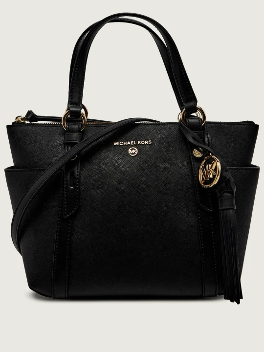 Zdjęcie produktu Michael Kors Skórzana torebka na ramię Nomad czarny