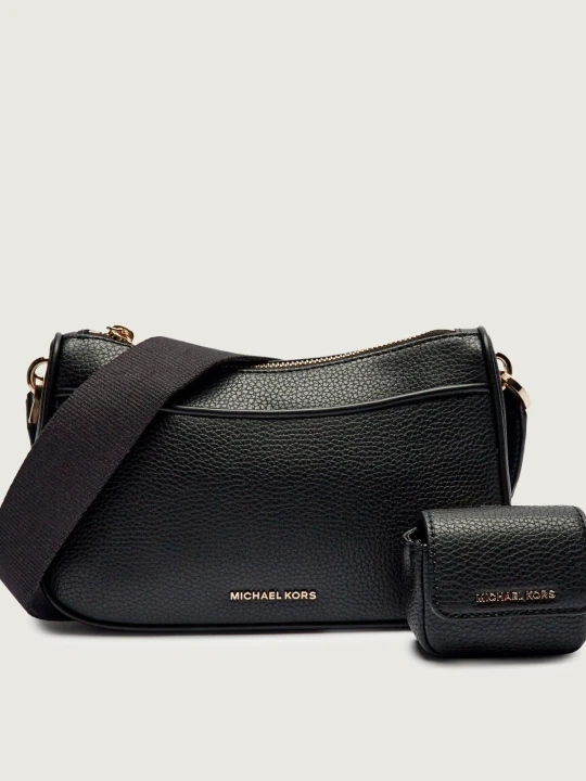 Zdjęcie produktu Michael Kors Skórzana torebka na ramię + saszetka czarny