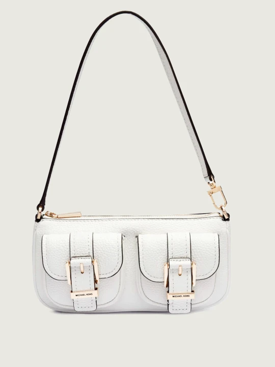 Zdjęcie produktu Michael Kors Skórzana torebka na ramię Zoe biały
