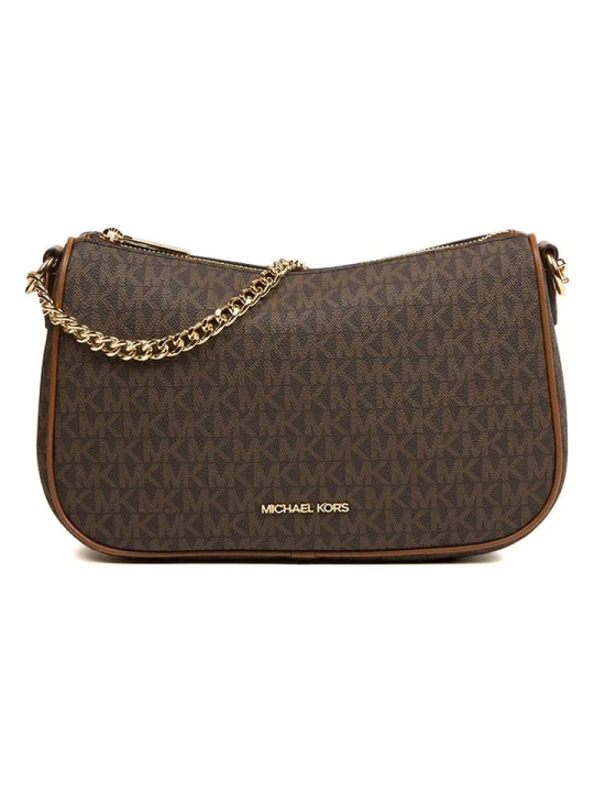 Zdjęcie produktu Michael Kors Skórzana torebka w kolorze ciemnobrązowym - 26 x 16 x 8 cm rozmiar: onesize