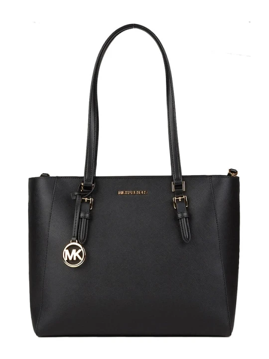 Zdjęcie produktu Michael Kors Skórzana torebka w kolorze czarnym - 35 x 30 x 10 cm rozmiar: onesize